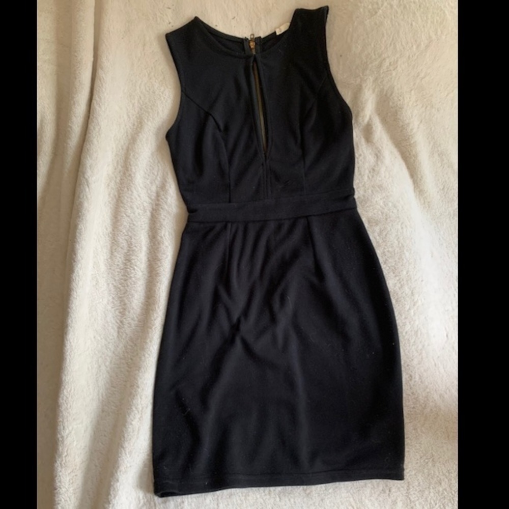 Tobi black keyhole dress
